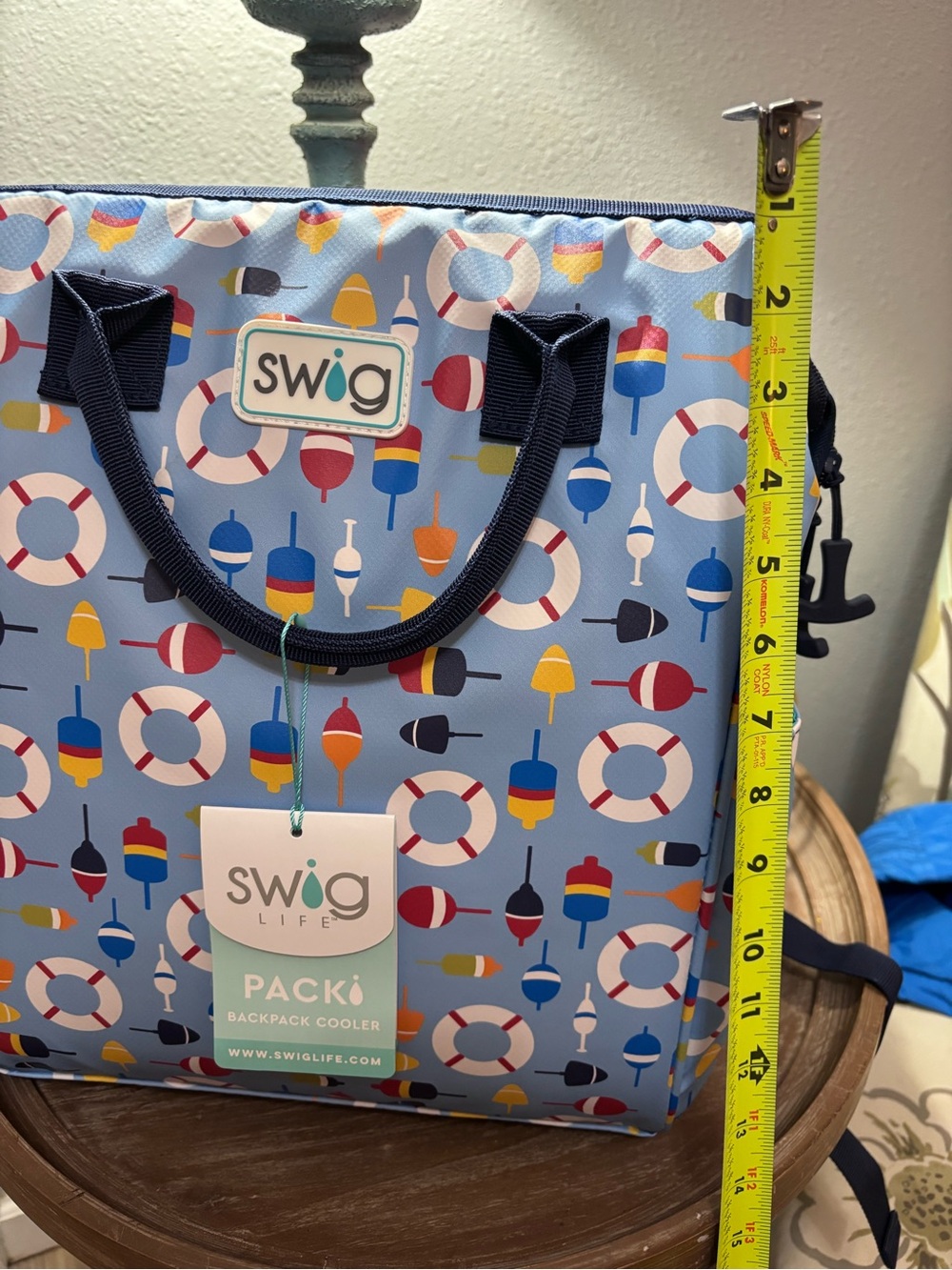 Swig PACKō Light Blue Insulated Backpack Cooler - Swig - Picture 2 of 9